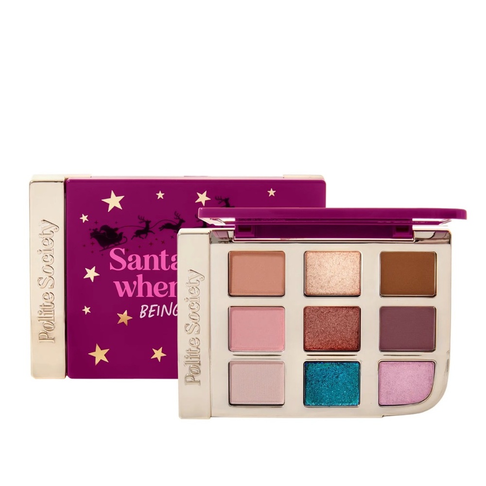 Purple Santa Knows eyeshadow palette